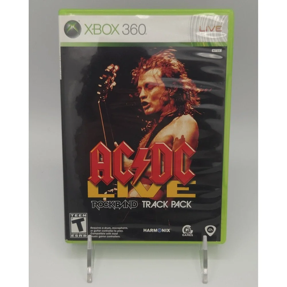 AC/DC Live Rock Band Track Pack - Xbox 360 - CIB w/ Manual & Insert - Tested